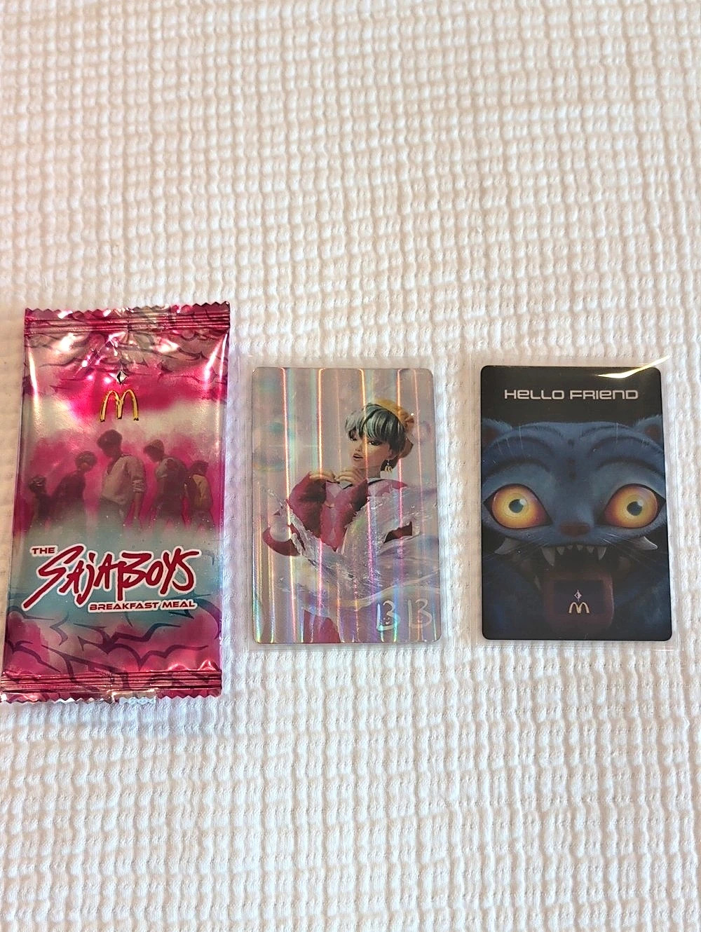 McDonald's KPop Demon Hunters Baby Saja Boys Meal Holographic Trading Card Pack
